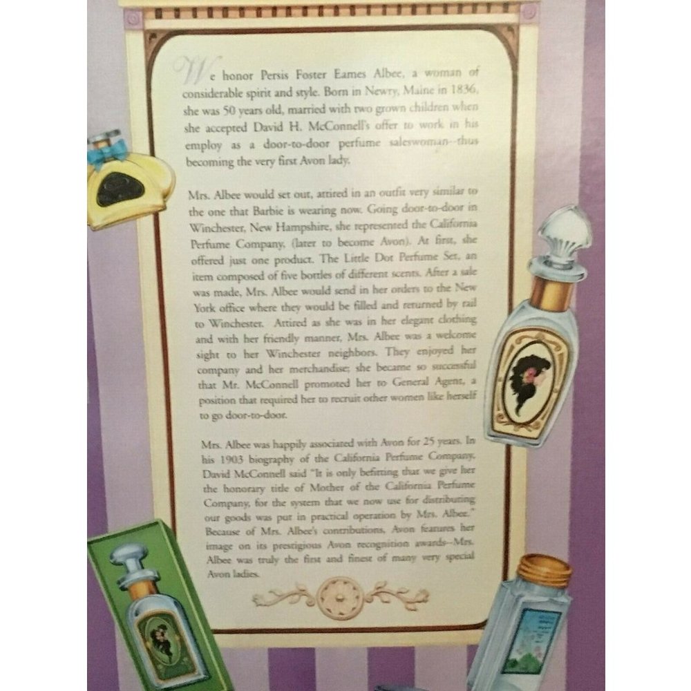 vintage (brand new) Barbie Mrs PFE Albee Avon Doll Special Edition - circa 1997 - Picture 5 of 5